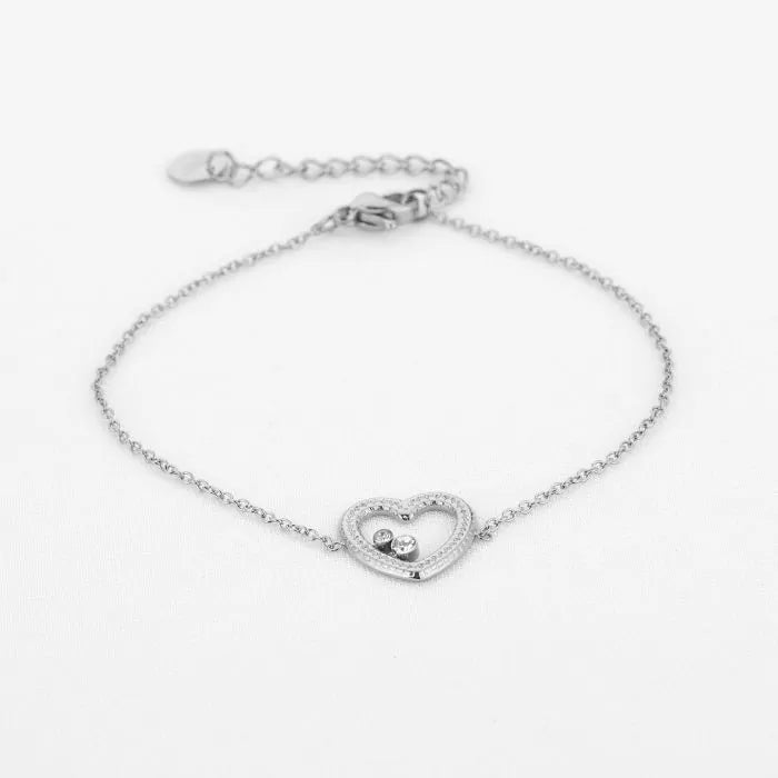 Two Love Bracelet - Silver