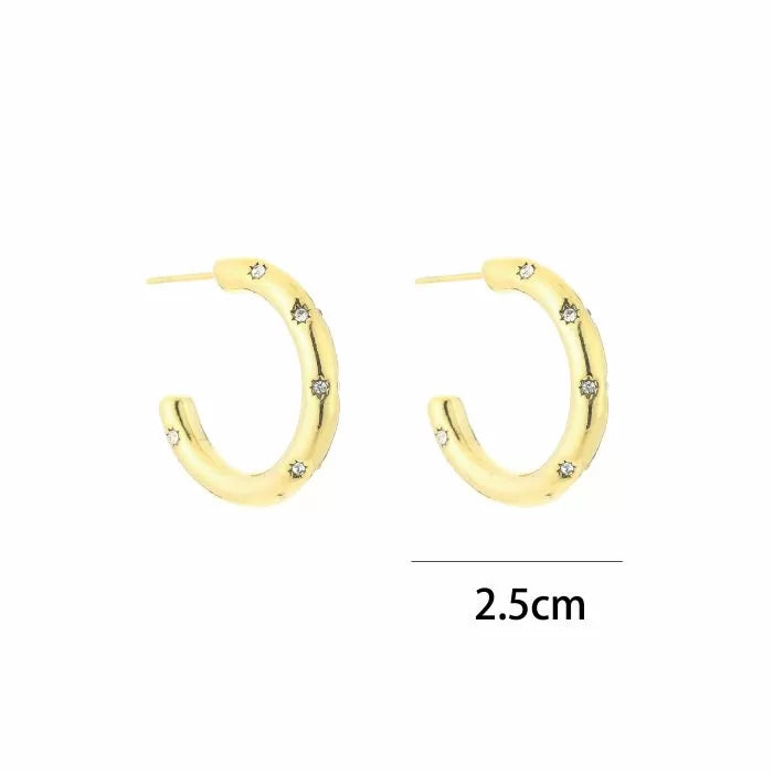 Diamond Earrings - Gold