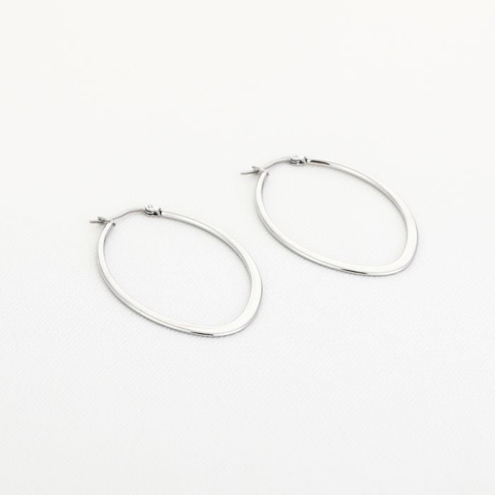 Yvette Large Earrings - Silver