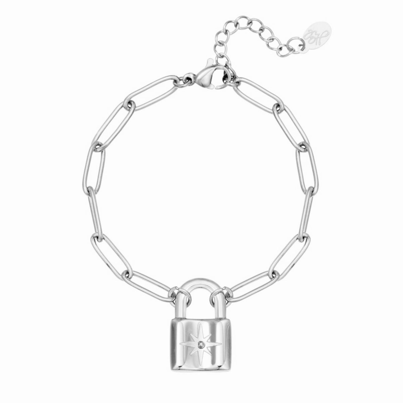 Cute Lock Bracelet - Silver