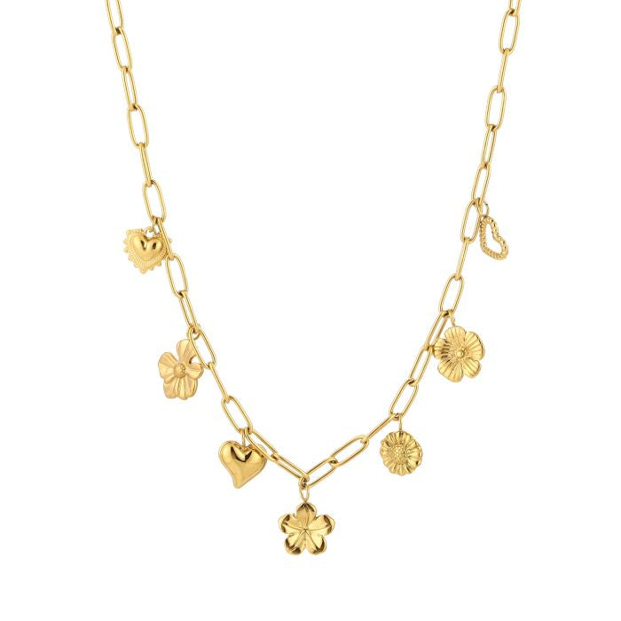 Bedels Bloem Necklace - Gold