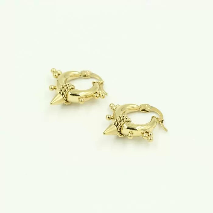 Bali Chunky Mini Earrings - Gold