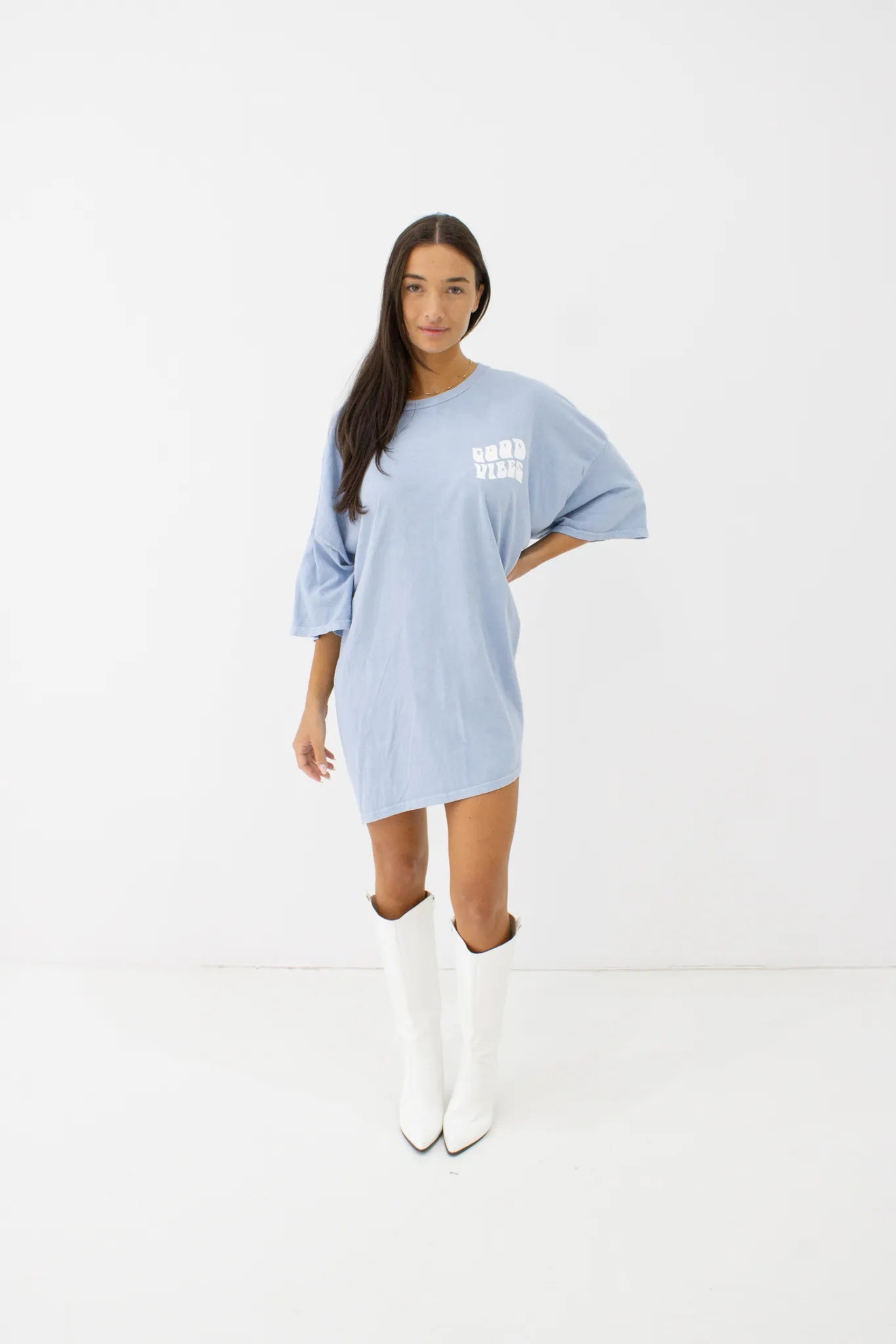 T-Shirt Dress Vibes - Blauw