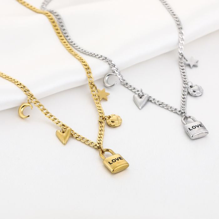 Floor Necklace - Gold