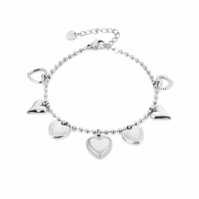 Bedels Joni Hearts Bracelet - Silver