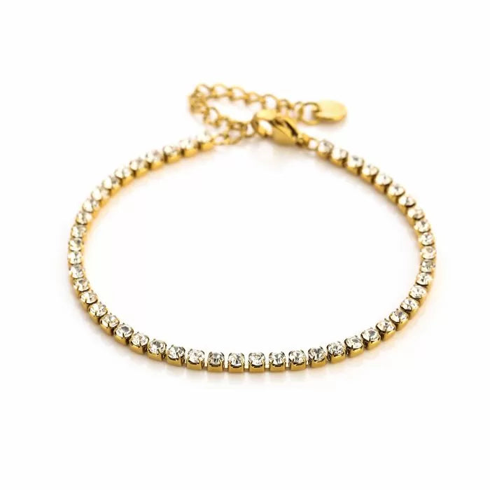 Zirkonia Small Diamond Bracelet - Gold