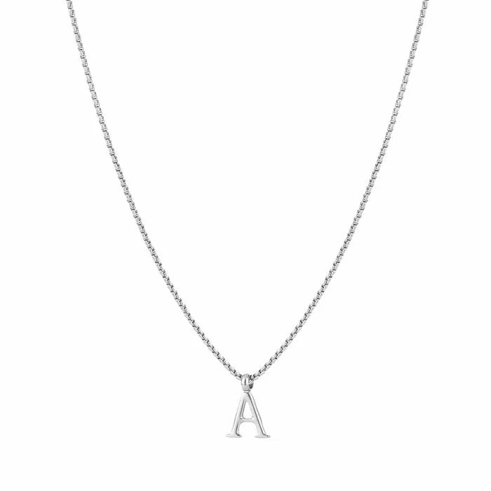 Initial Small Necklace - Silver