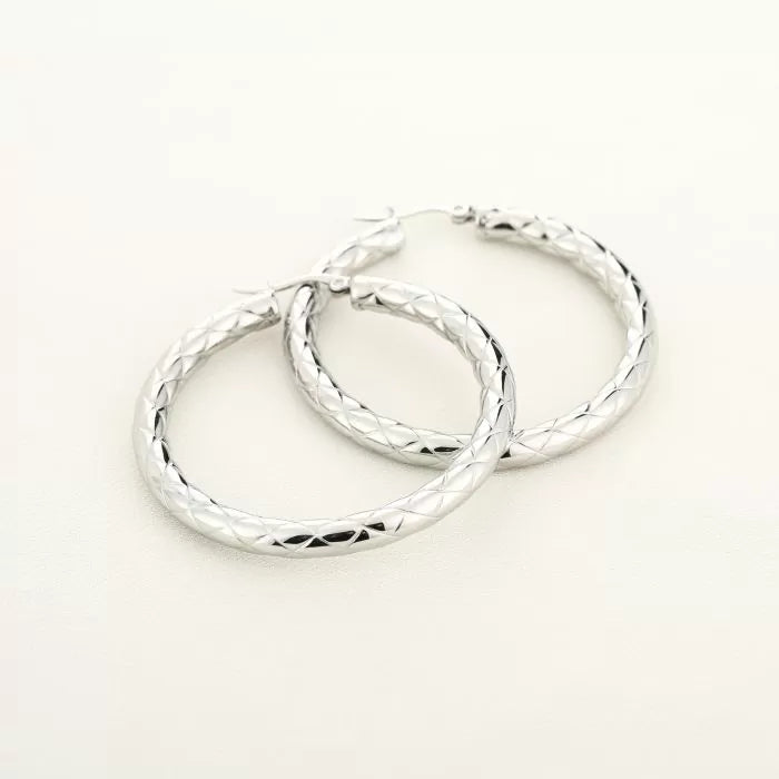 Basic Emma Earrings - Silver