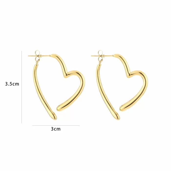 Valentine Earrings - Gold