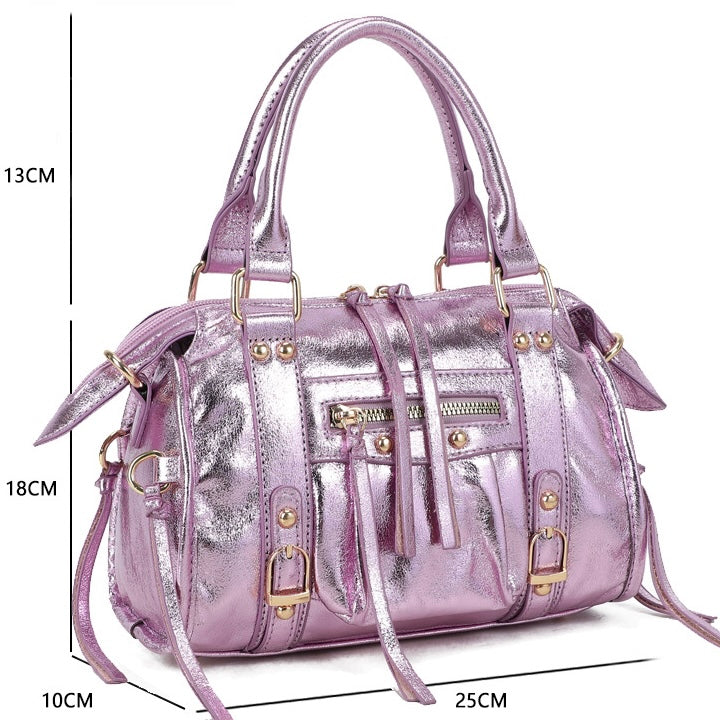 Liv Shiny Medium Tas - Metallic Lila