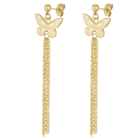 Butterfly Earrings - Gold