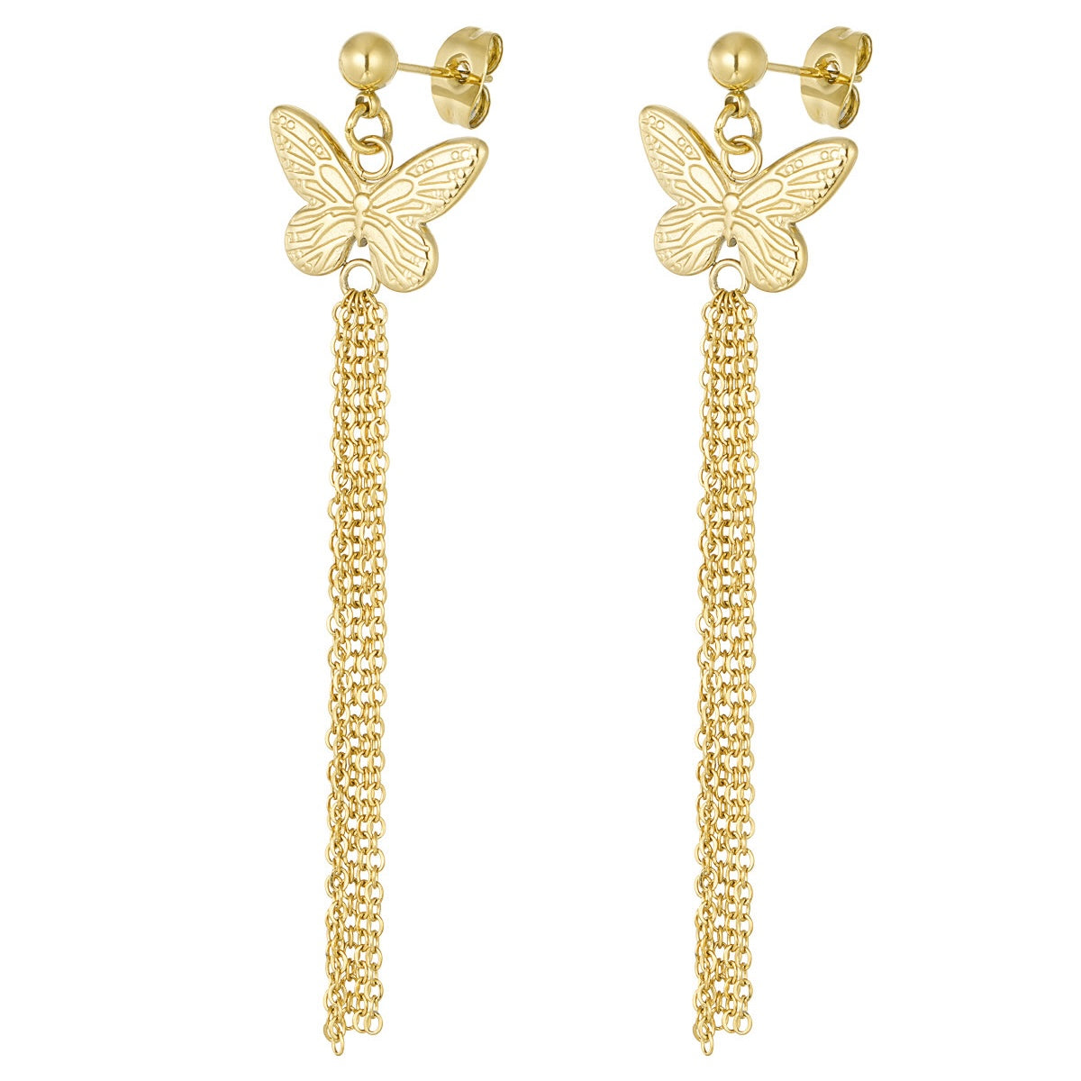 Butterfly Earrings - Gold