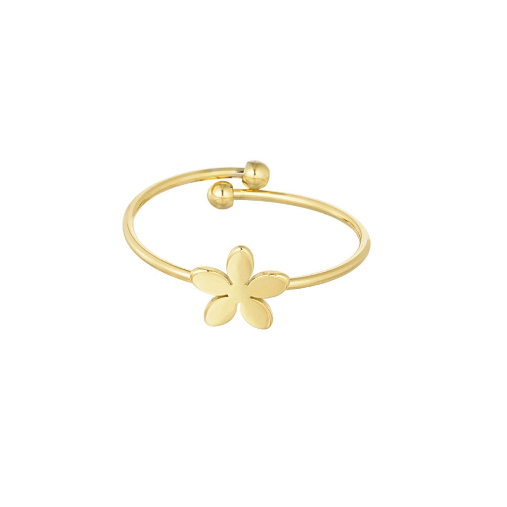 Small Flower Ring - Gold