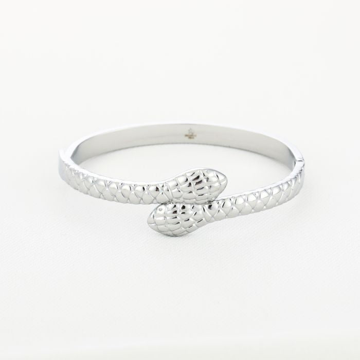 Bangle Snake Bracelet - Silver
