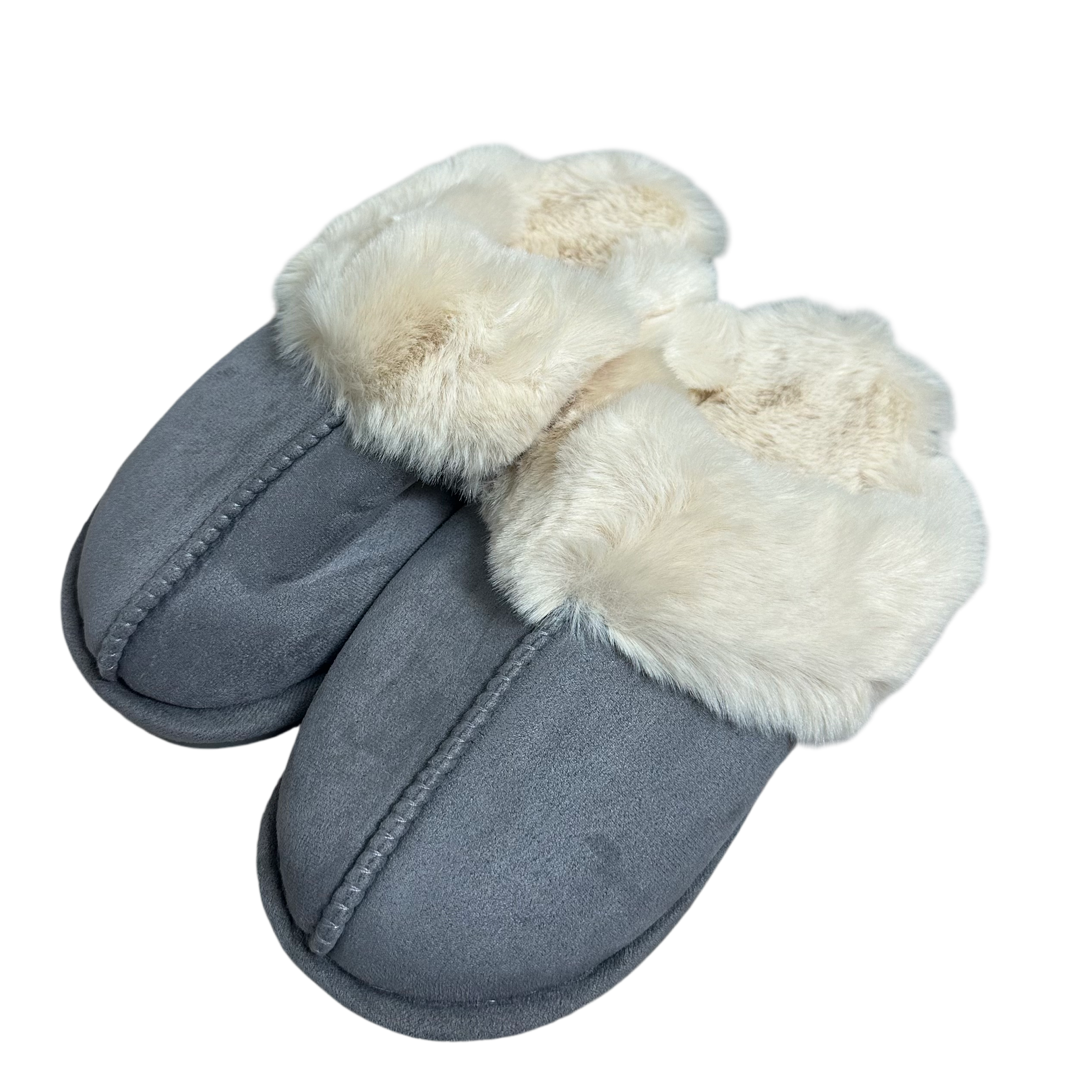 Fluffy Pantoffels - Grijs 40-45