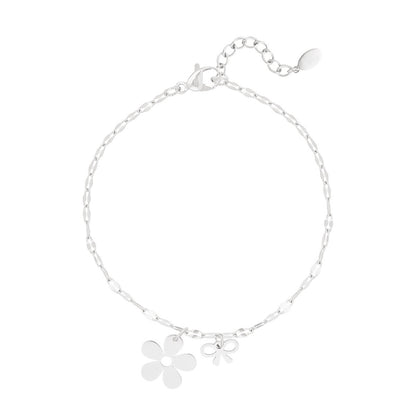 Floral Bracelet - Silver