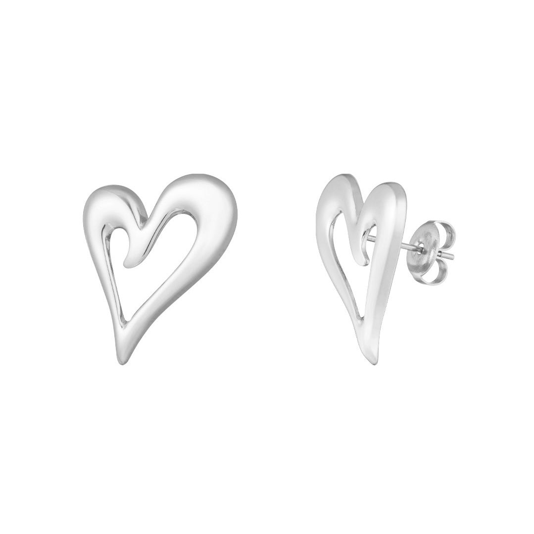 Feeling Loved Earrings - Silver