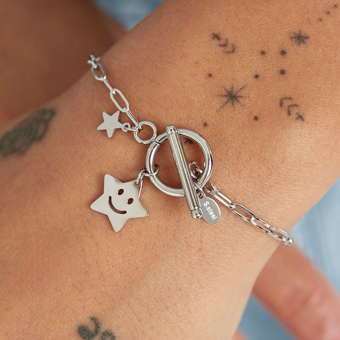 Happy Star Bracelet - Silver