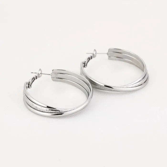 Stefanie Earrings - Silver