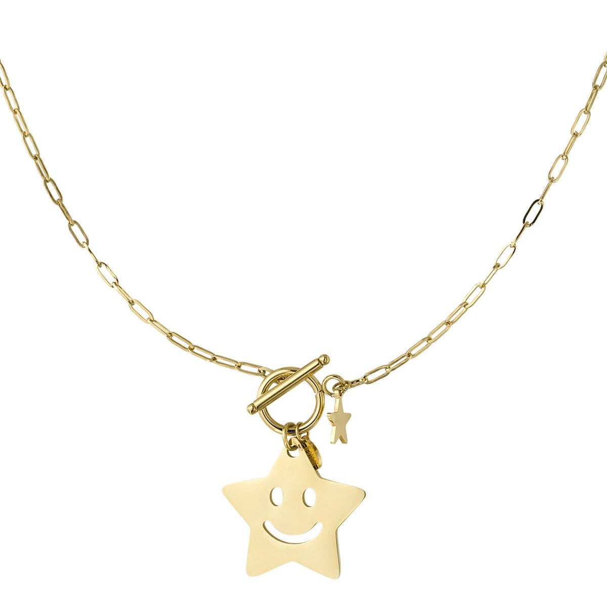 Happy Star Necklace - Gold