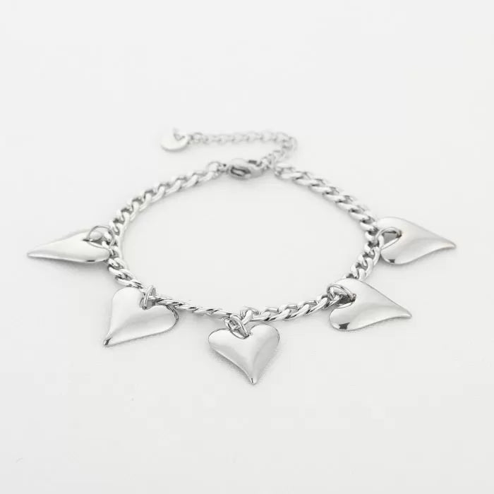 Figure Big Heart Bracelet - Silver