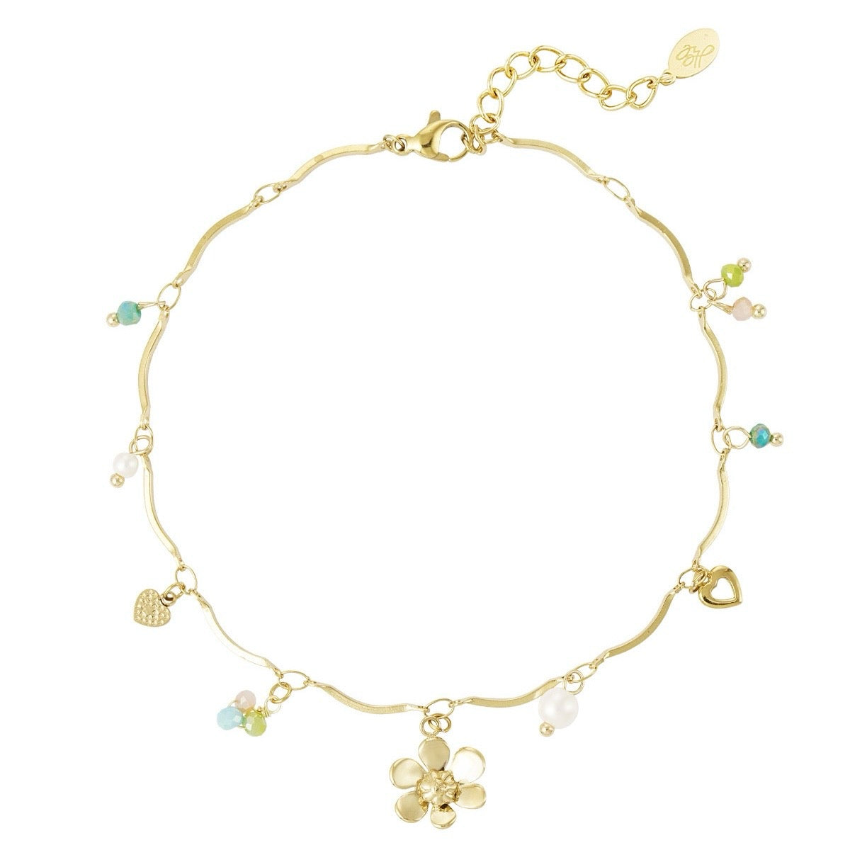 Summer Flow Anklet - Gold