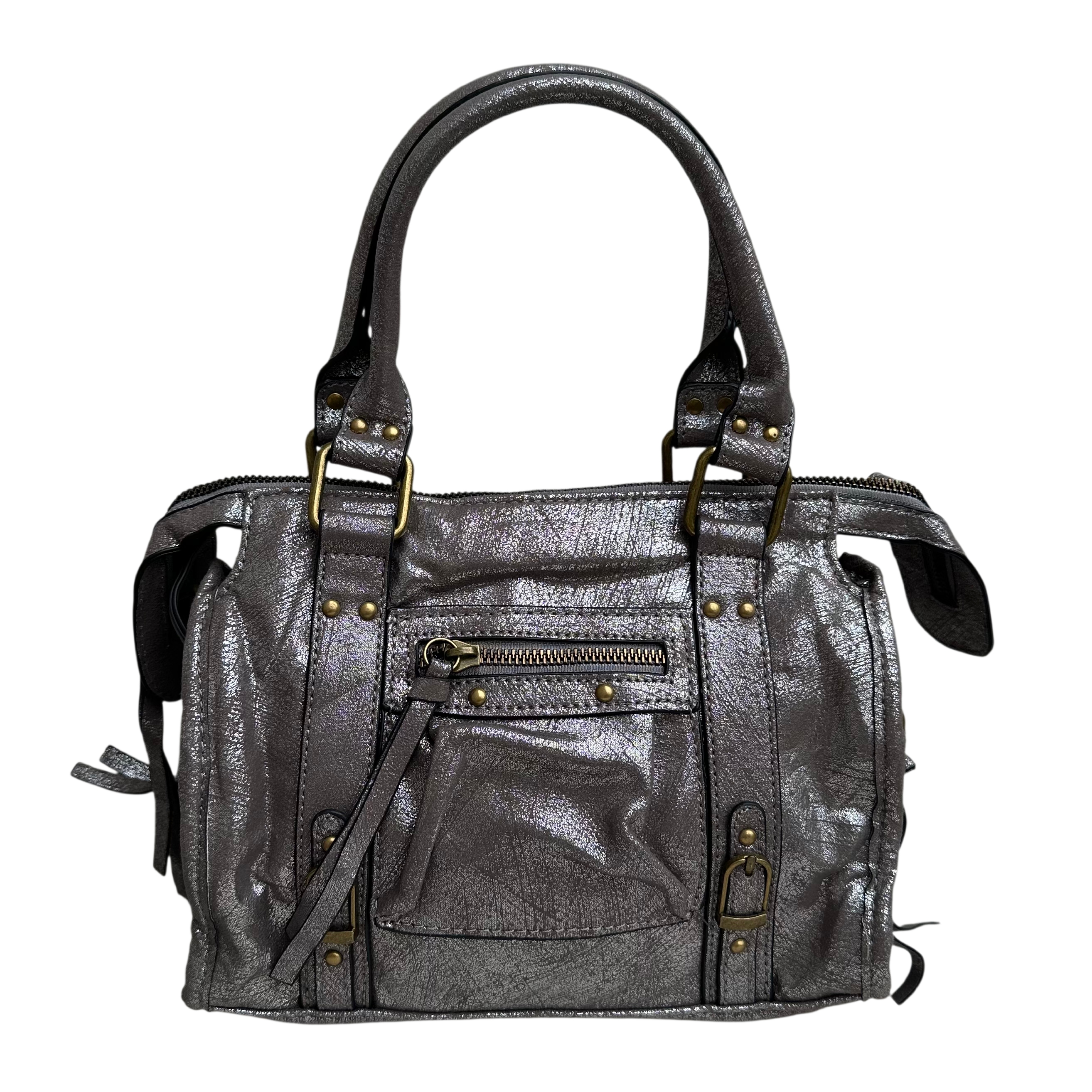 Liv Glossy Medium Tas - Antique