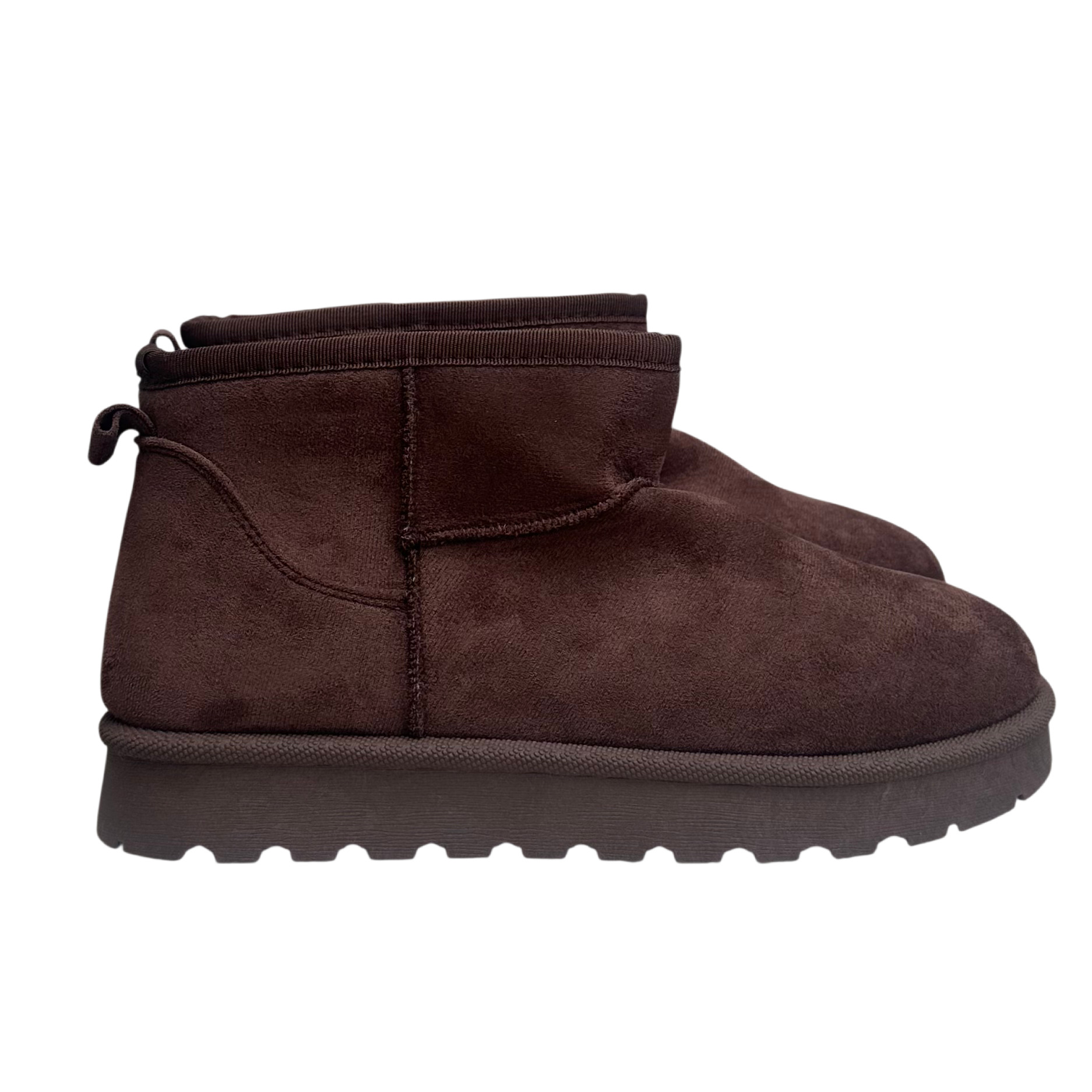 Fluffy Boots Lage Zool - Bruin