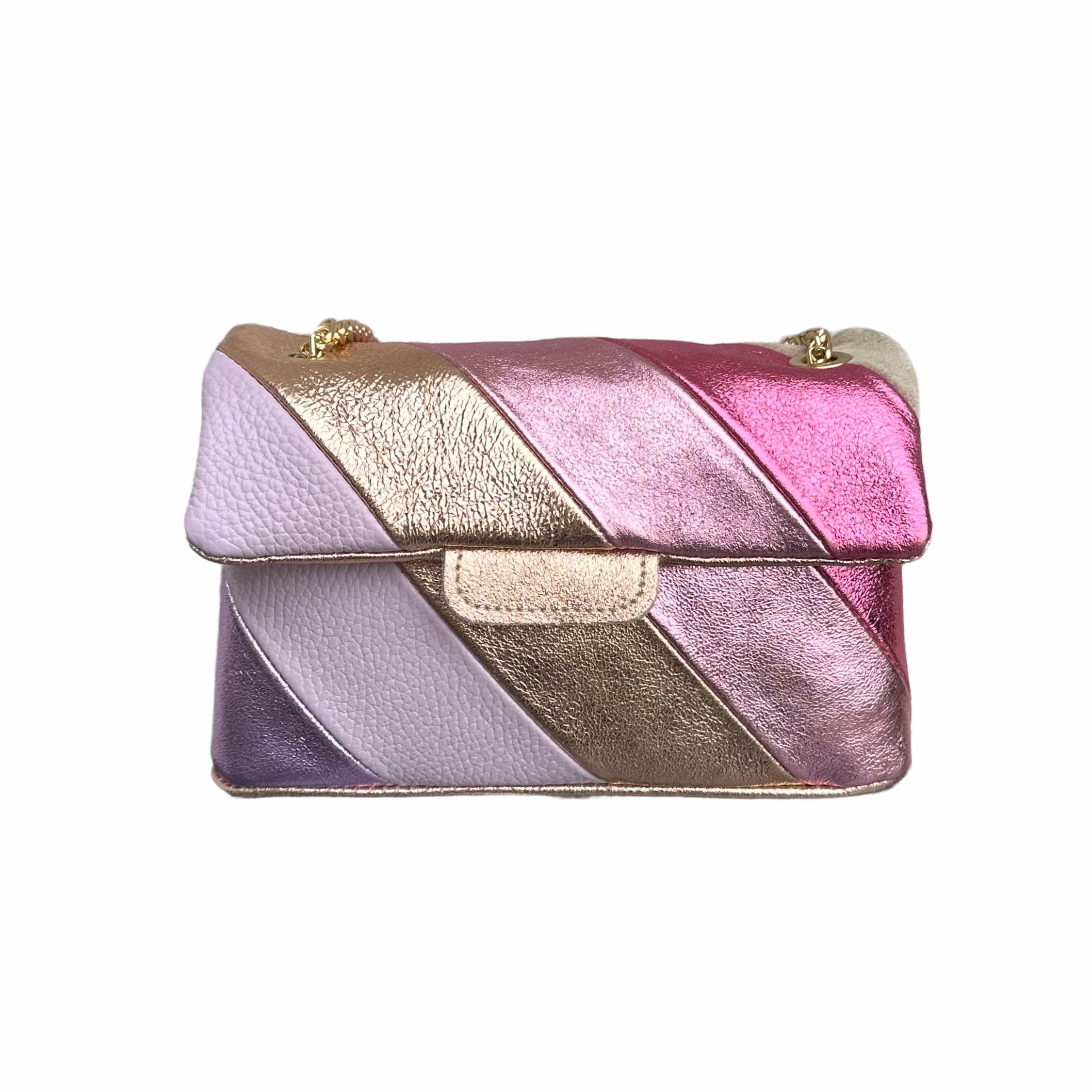 Tas Metallic Regenboog Destiney - Echt Leer