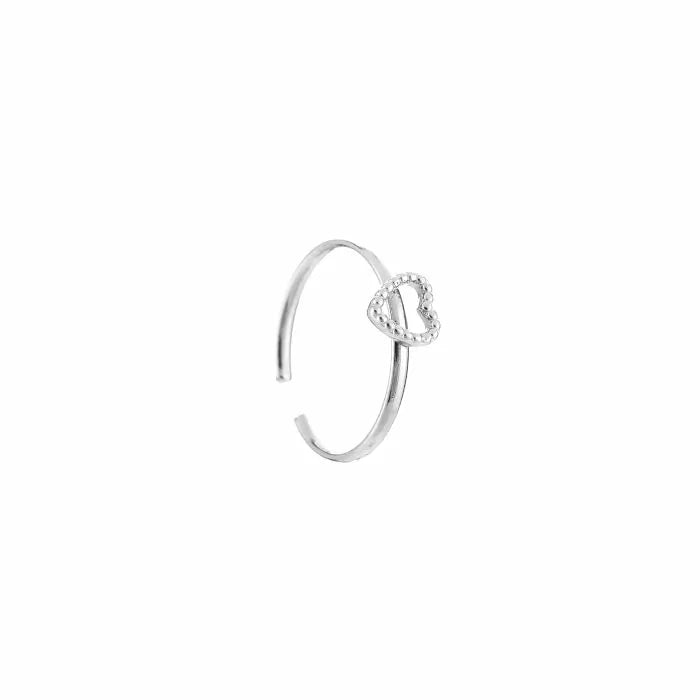 Valentine Heart Ring - Silver