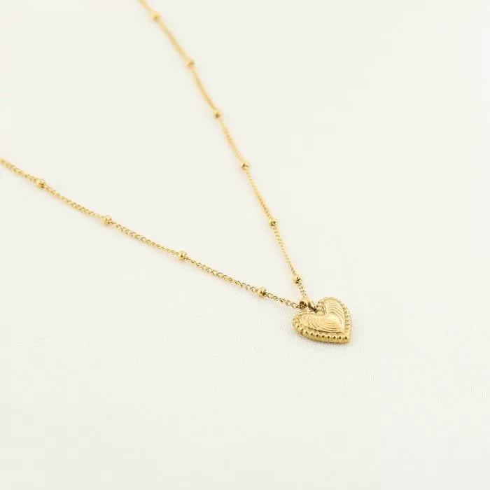 Nancy Heart Necklace - Gold