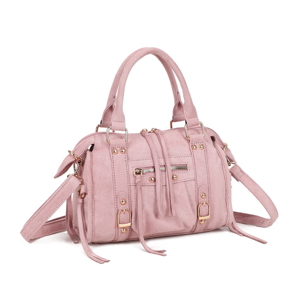 Liv Classic Suède Medium Tas - Roze