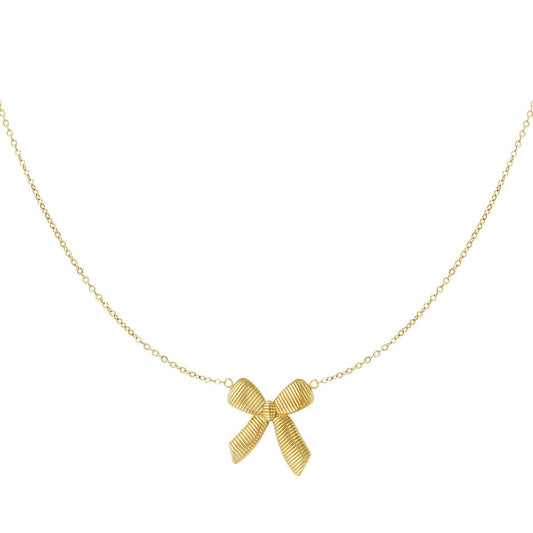 Strikjes Necklace - Gold