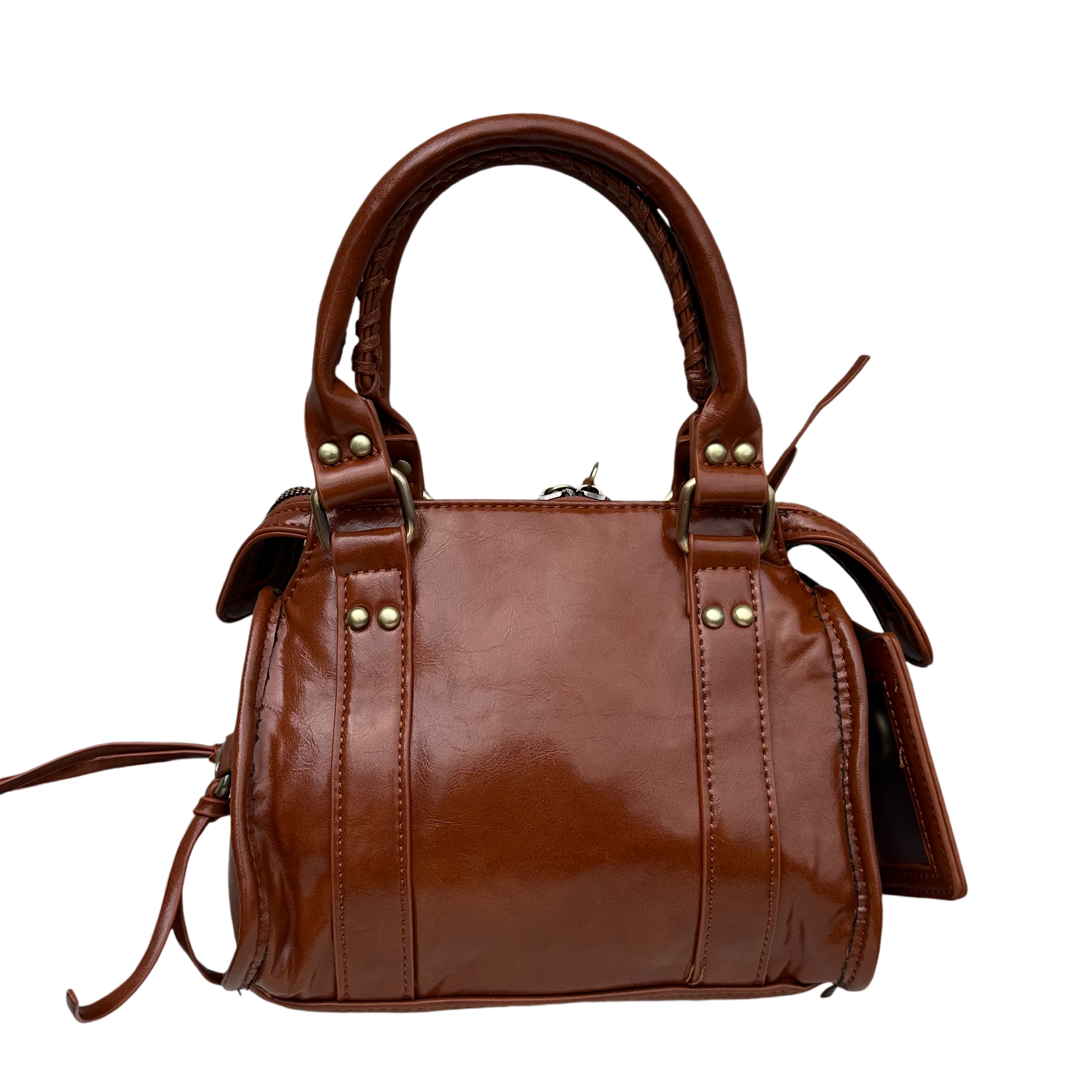 Liv Small Mirror Tas PU Leer - Bruin