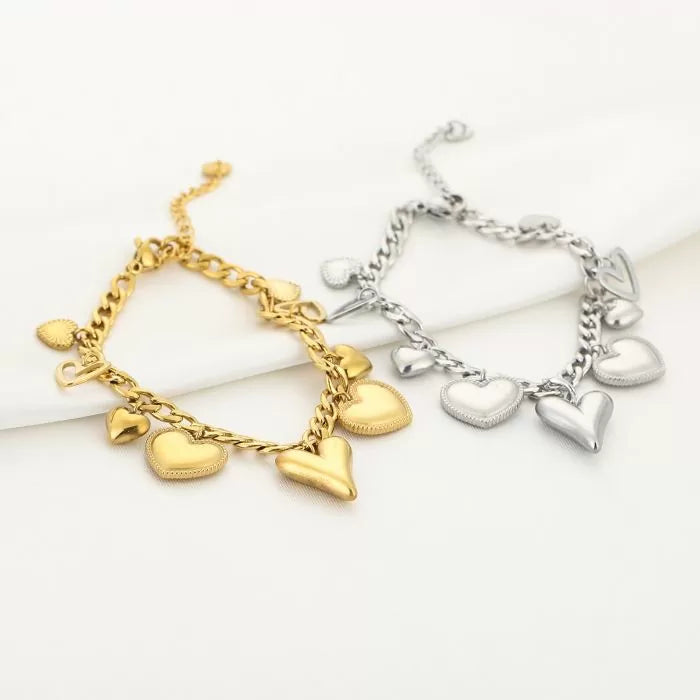 Figure Charms Bracelet - Gold