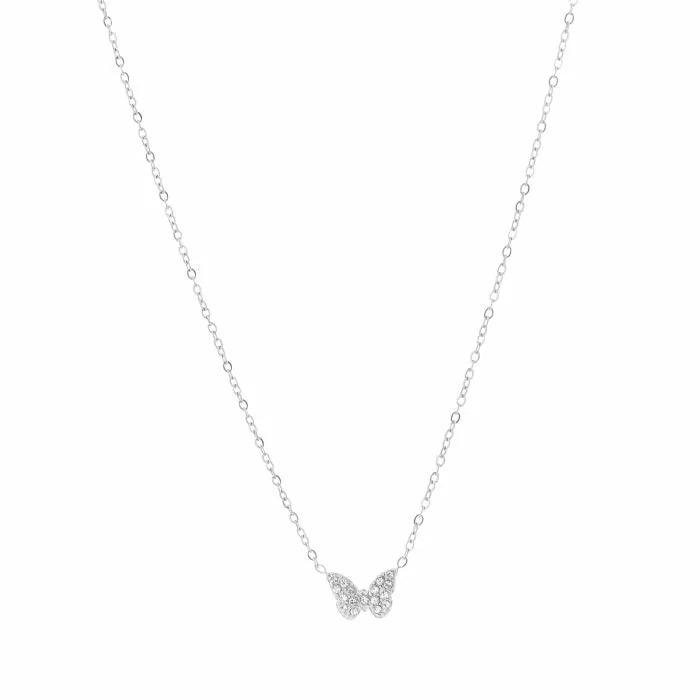 Butterfly Necklace - Silver