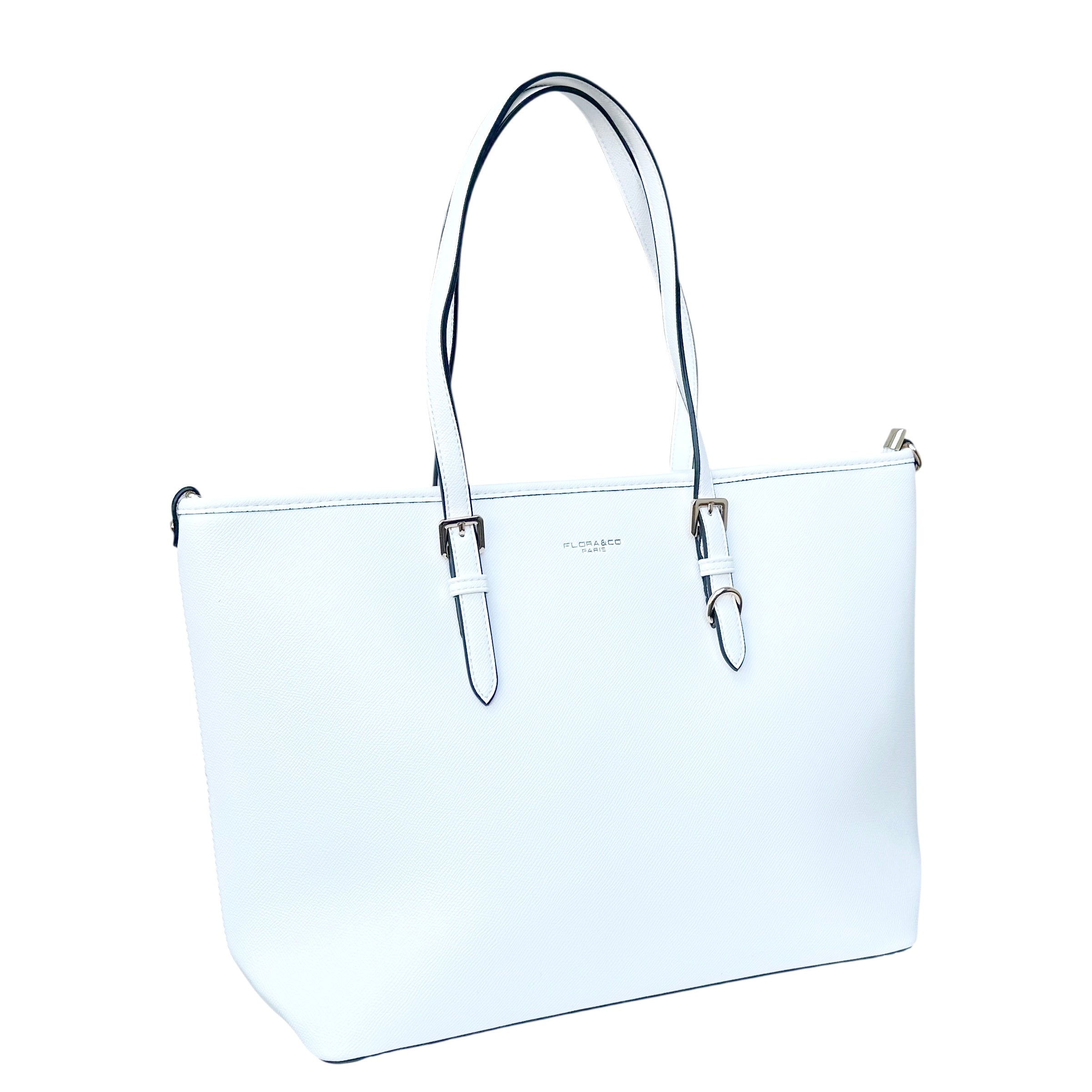 Flora & Co Shopper Tas - Wit