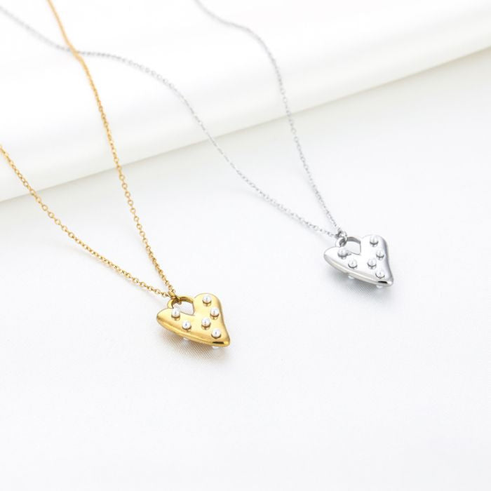 Parels Heart Mini Necklace - Gold