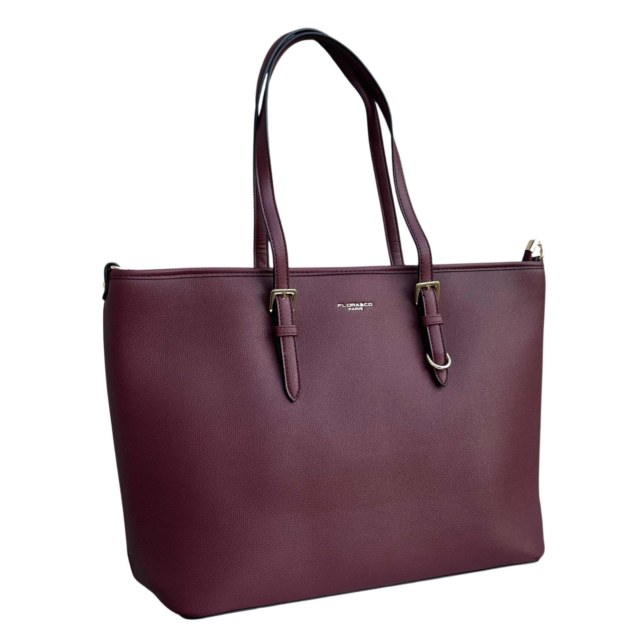 Flora & Co Shopper Tas - Burgundy