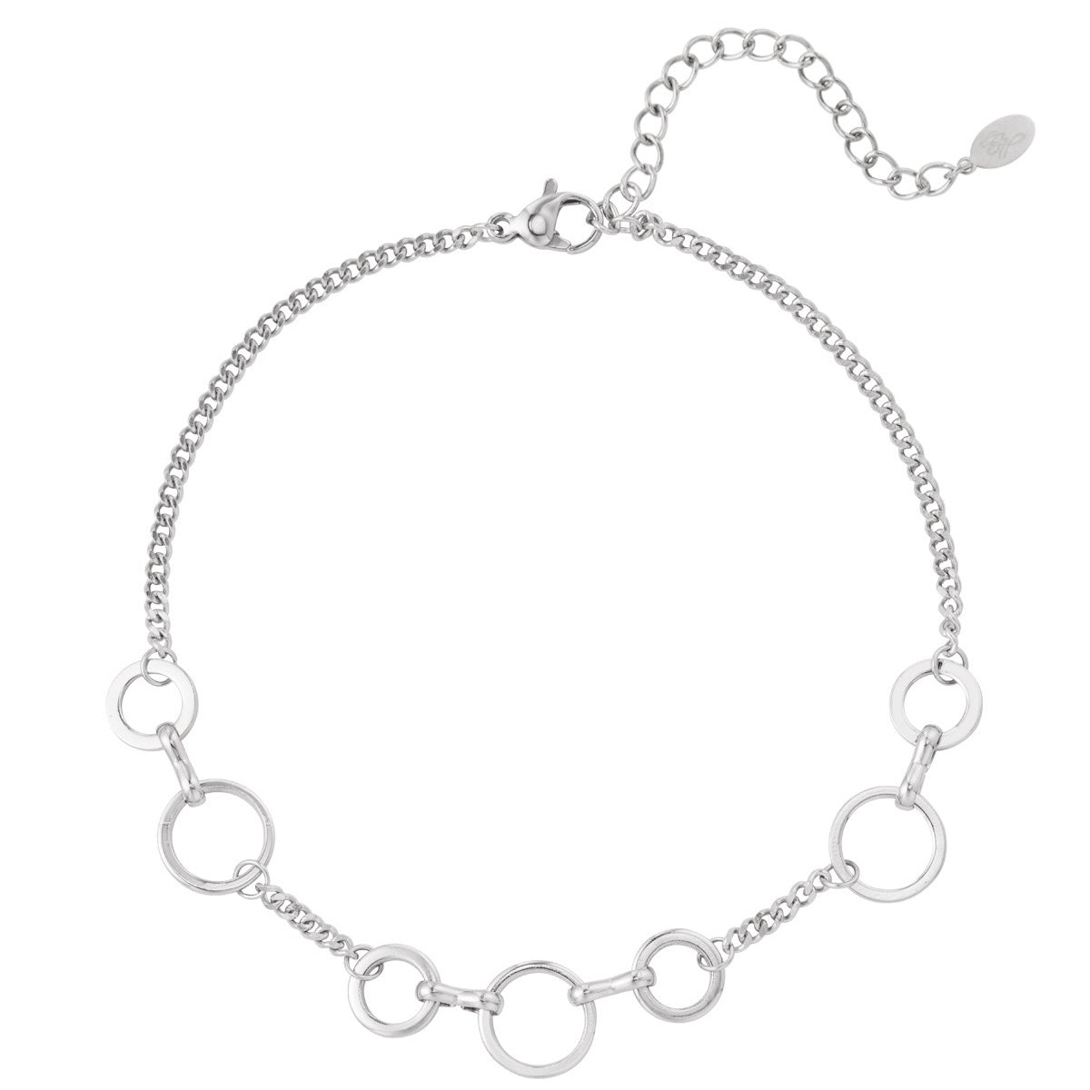 Circles Anklet - Silver