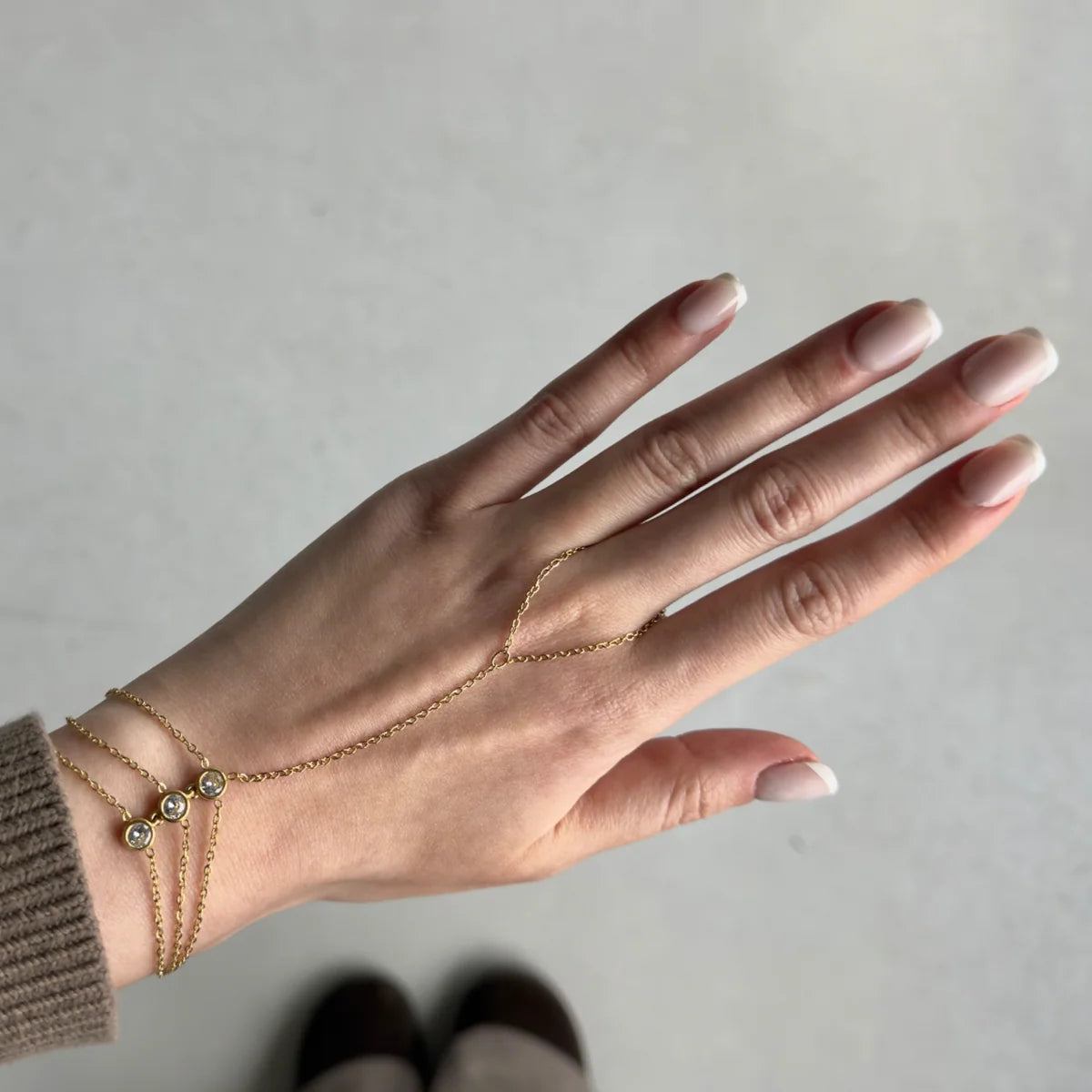 Handchain Tripple - Gold