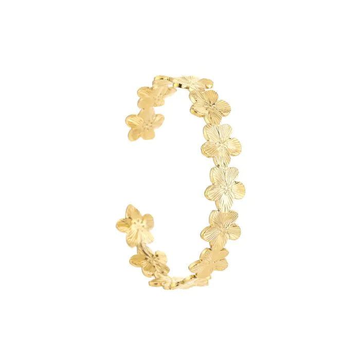 Bangle Bloem Bracelet - Gold