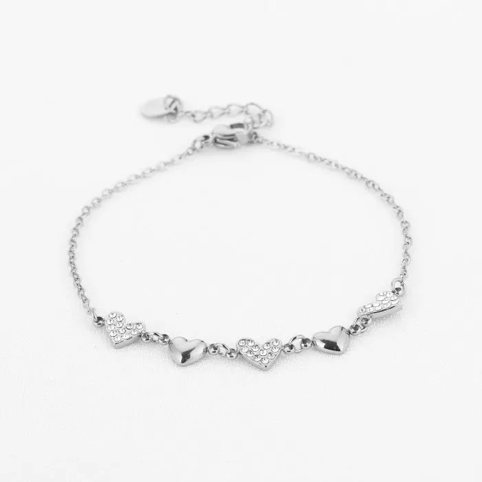 Gwen Heart Bracelet - Silver - Sieradenbycelin Sieradenbycelin Sieradenbycelin