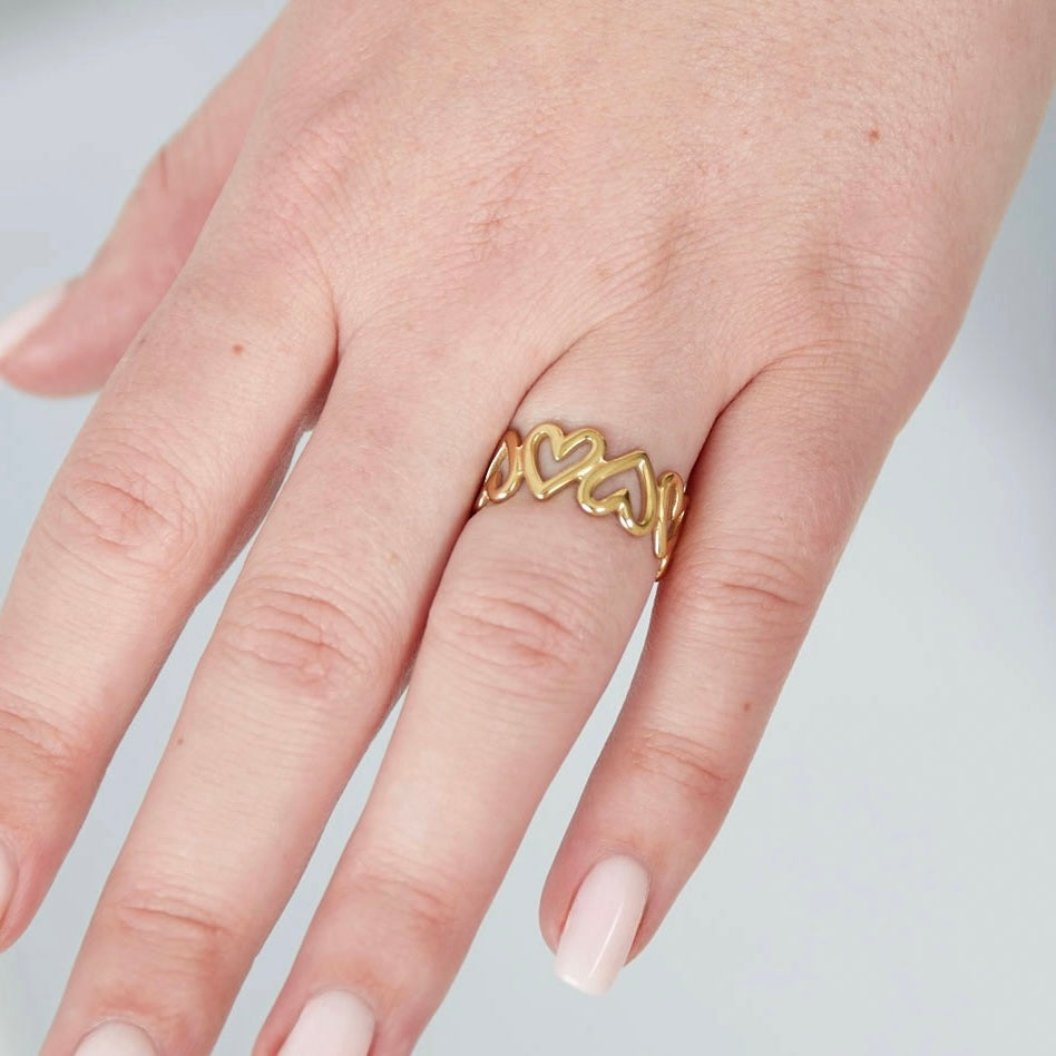 Twisted Love Ring - Gold