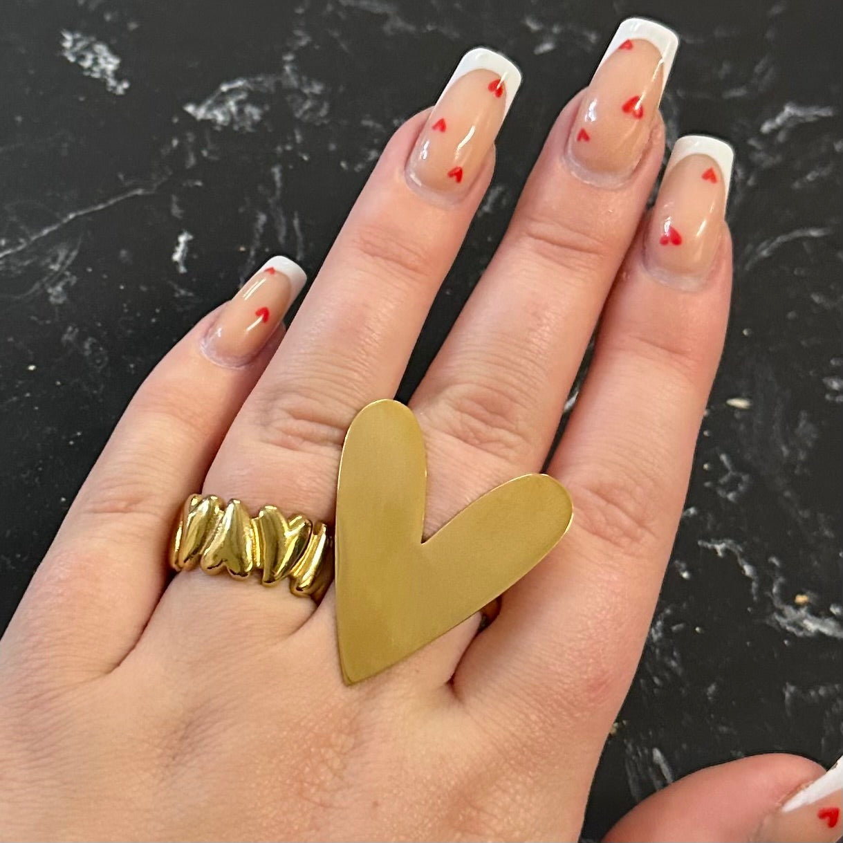 Big Heart Ring - Gold - Sieradenbycelin Sieradenbycelin Sieradenbycelin