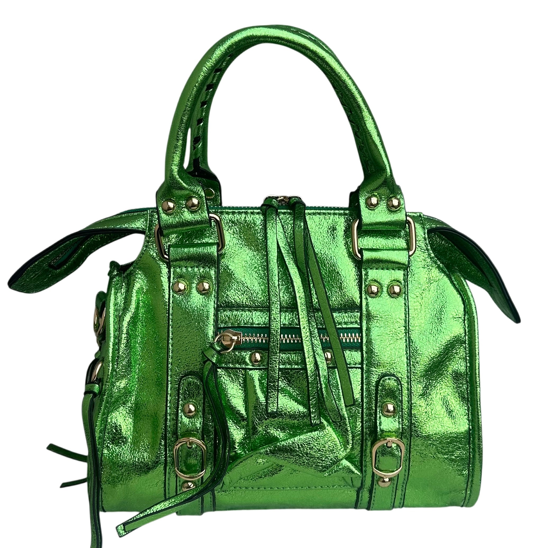 Liv Metallic Medium Tas - Appeltjes Groen