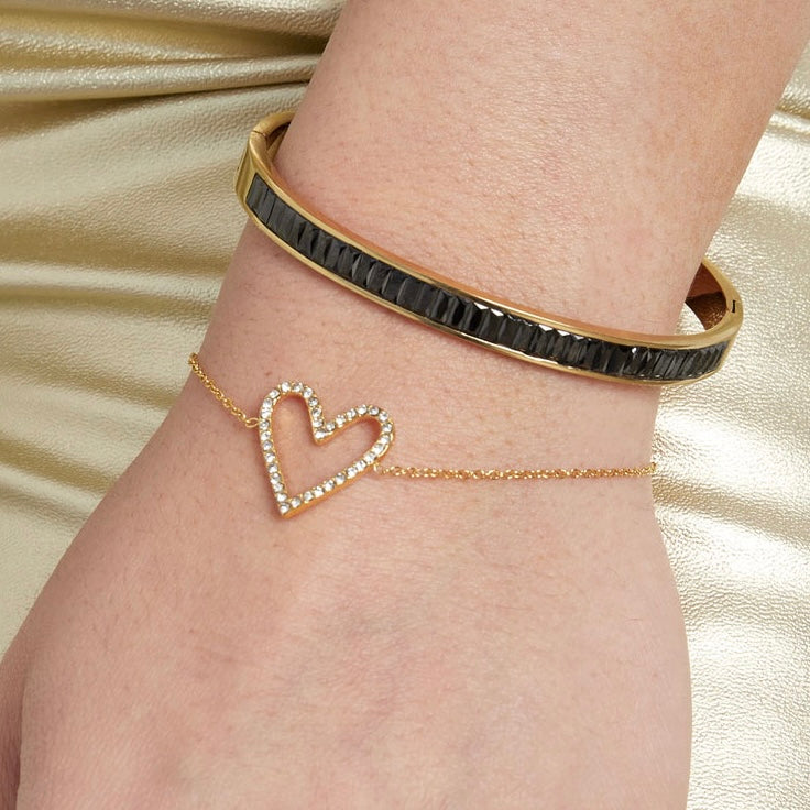 Love Glitter Bracelet - Gold - Sieradenbycelin Sieradenbycelin Sieradenbycelin