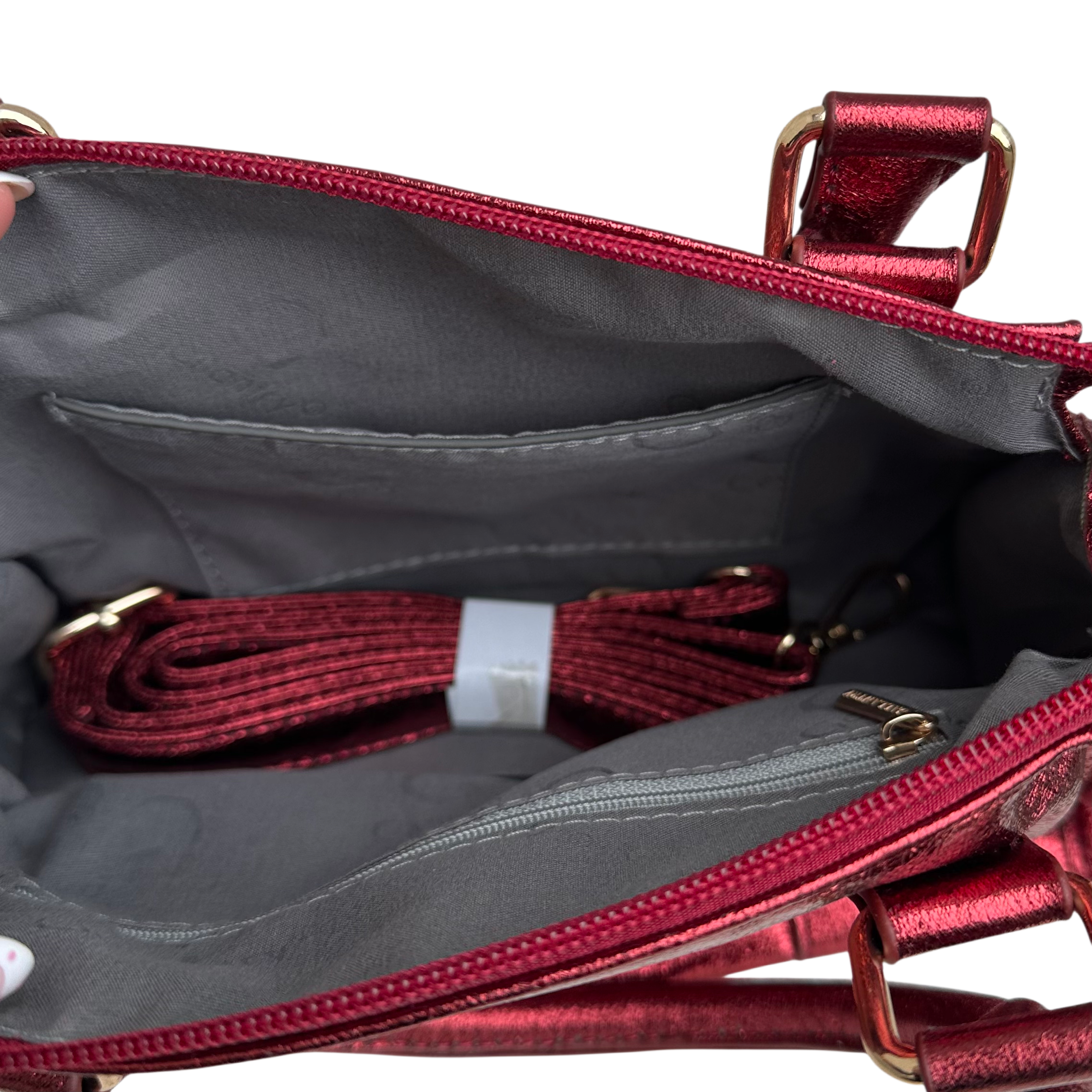 Liv Shiny Medium Tas - Metallic Zwart