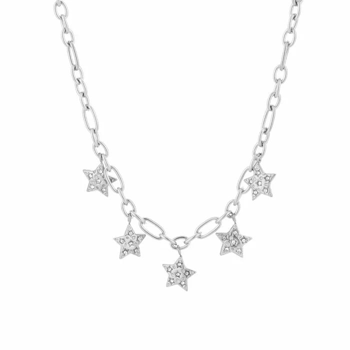 Bedels Shiny Stars Necklace - Silver