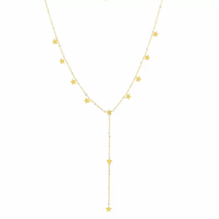 Falling Star Necklace - Gold - Sieradenbycelin Sieradenbycelin Sieradenbycelin